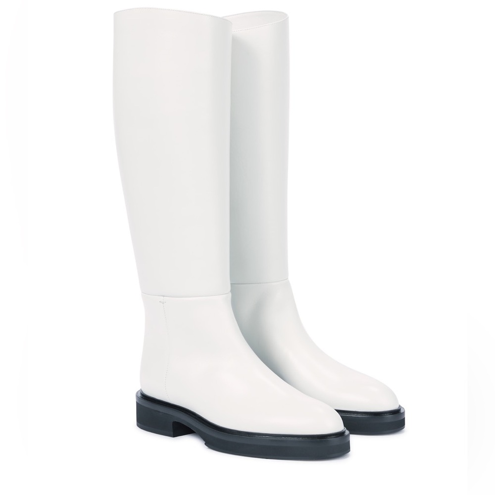 KHAITE
Derby leather knee-high boots